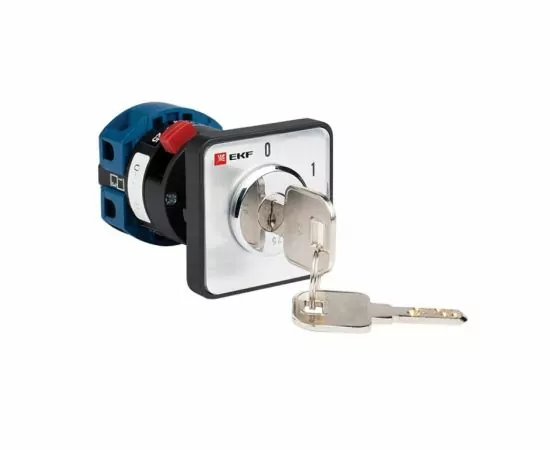 730263 - EKF PROxima Переключатель кулачковый ПК-1-112 10А 2P «0-1» с ключом (1)