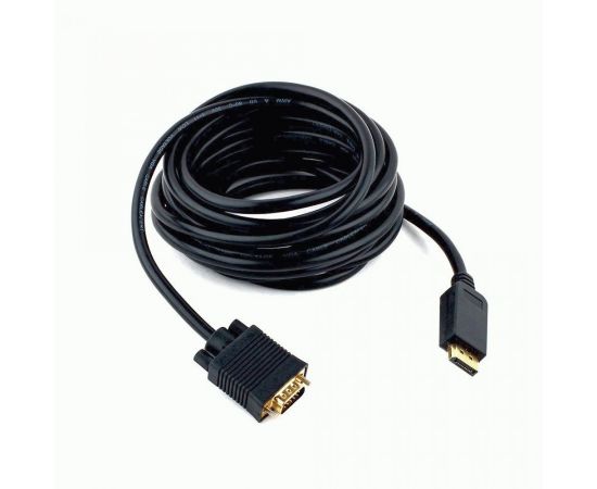710495 - Кабель DisplayPortшт. - VGAшт. Cablexpert CCP-DPM-VGAM-5M, 5м, 20M/15M, черный, экран, пакет (1)