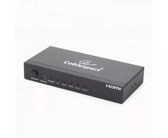 710497 - Разветвитель HDMI Cablexpert, HD19F/4x19F, 1 компьютер - 4 монитора, Full-HD, 3D, 1.4v,каскадируемы (1)