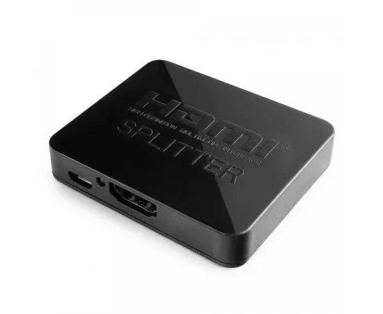 710511 - Разветвитель HDMI Cablexpert, HD19F/2x19F, 1 компьютер - 2 монитора, Full-HD, 3D, 1.4v (1)
