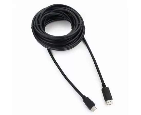 710571 - Кабель DisplayPortшт. - HDMIшт. Cablexpert, 10м, 20M/19M, черный, экран, пакет (1)