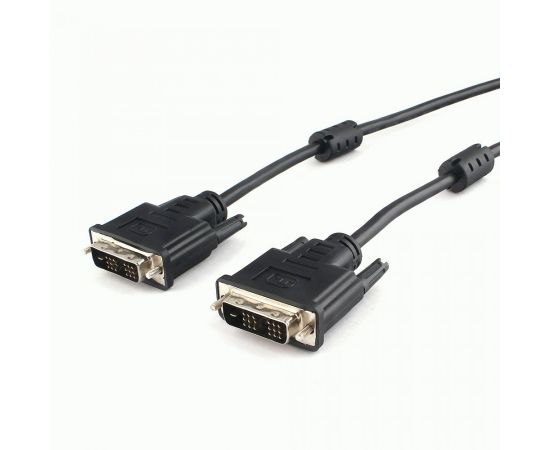 710588 - Кабель DVI-Dшт. - DVI-Dшт. single link Cablexpert CC-DVIL-BK-15, 19M/19M, 4.5м, черн, экран, феррит. (1)