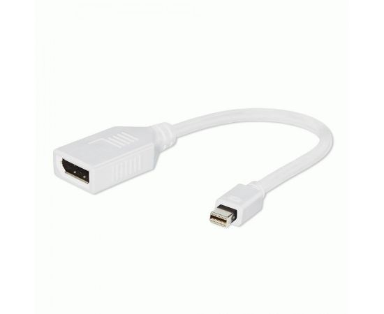 710604 - Переходник miniDisplayPortшт. - DisplayPortгн., Cablexpert, 20M/20F, длина 16см, белый, паке (1)