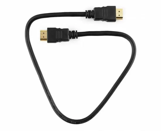 710610 - Кабель HDMIшт. - HDMIшт. Cablexpert, 0.5м, v2.0, 19M/19M, черный, позол.разъемы, экран, пак (1)