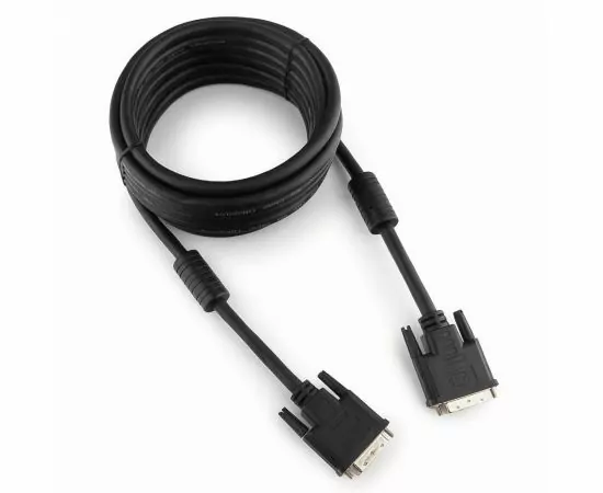 710622 - Кабель DVI-Dшт. - DVI-Dшт. dual link Cablexpert, 25M/25M, 4.5м, черный, экран, феррит. (1)