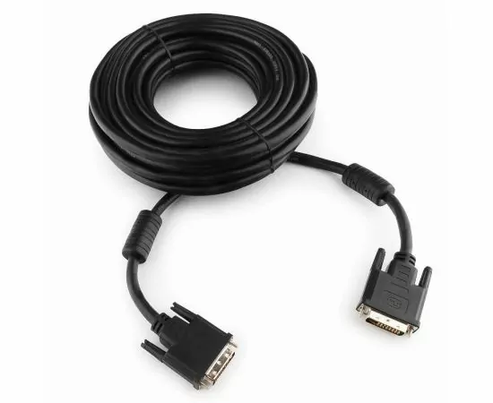 710623 - Кабель  DVI-Dшт. - DVI-Dшт. dual link Cablexpert, 25M/25M, 10м, черный, экран, феррит. (1)