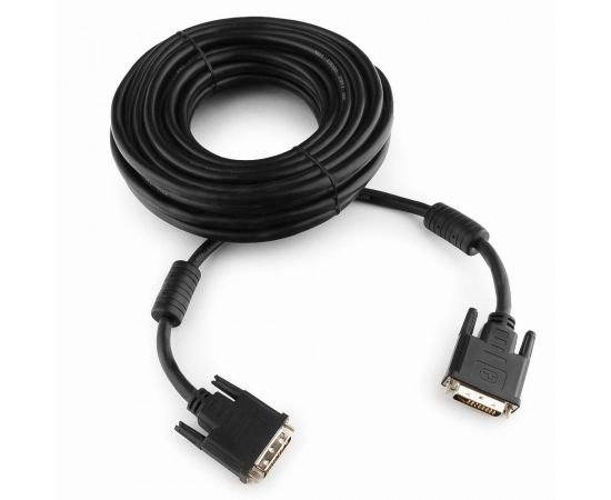 710623 - Кабель DVI-Dшт. - DVI-Dшт. dual link Cablexpert, 25M/25M, 10м, черный, экран, феррит. (1)