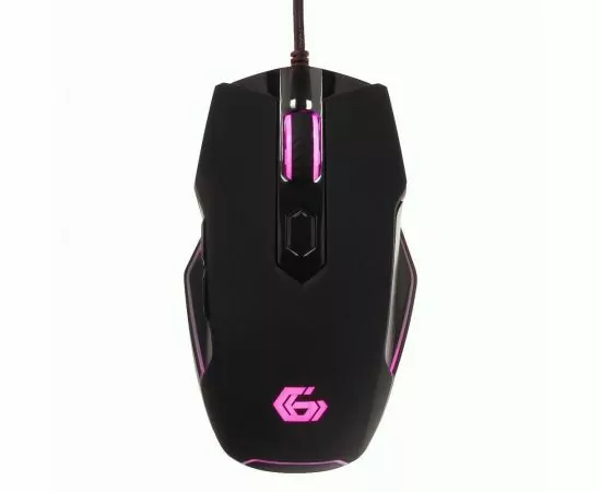 710676 - Мышь игровая Gembird MG-740, USB,черн., чип Avago, 4000dpi, 6кн, подсвет 16млн цв, ПО, каб ткан 1.7м (1)