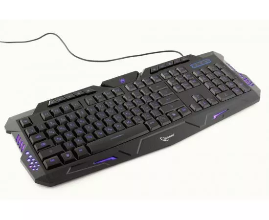 710764 - Клавиатура игровая Gembird KB-G11L, USB, черн, 114кл, подсвет 3 цв, каб 1.8м (1)