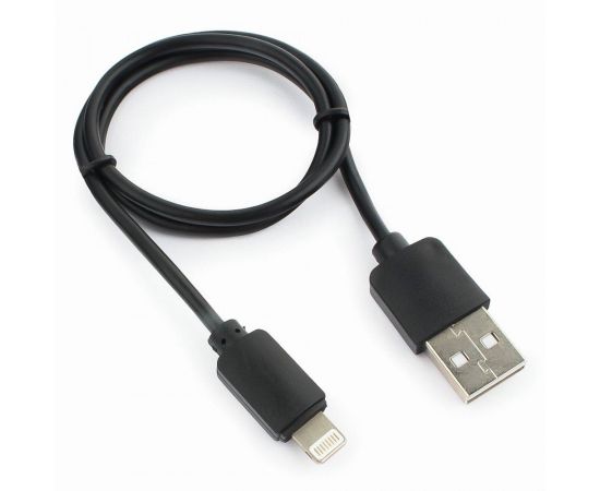 711054 - Кабель USB(A)шт. - 8pin шт. для iPhone5/6/7/8/X, IPod, IPad Гарнизон, 0.5м, черный, пакет (1)