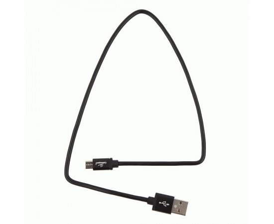 711082 - Кабель USB(A)шт. - microUSBшт. 2.0 Cablexpert, AM/microB, серия Silver, 0.5м, черный, BL (1)