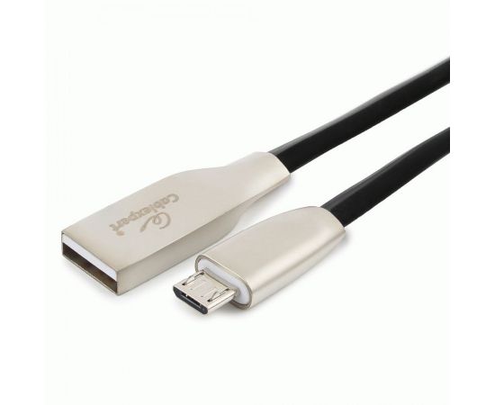 711098 - Кабель USB(A)шт. - microUSB 2.0 Cablexpert, AM/microB, серия Gold, 1.8м, черный, BL (1)