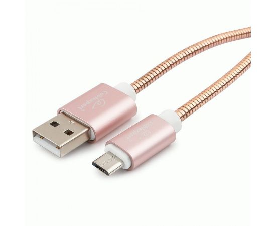 711116 - Кабель USB(A)шт. - microUSB 2.0 Cablexpert, AM/microB, серия Gold, 0.5м, золото, BL (1)