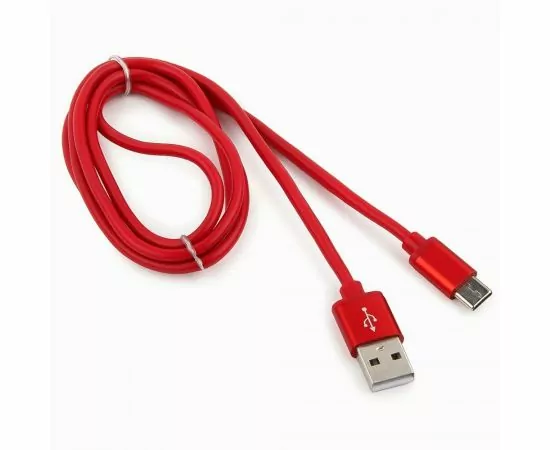 711149 - Кабель USB(A)шт. - 2.0 type C шт. Cablexpert, серия Silver,  1м, красный, BL (1)