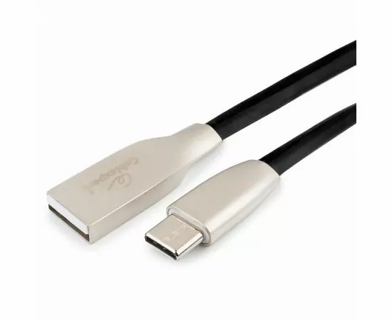 711156 - Кабель USB(A)шт. - 2.0 type C шт. Cablexpert, серия Gold,  0.5м, черный, BL (1)