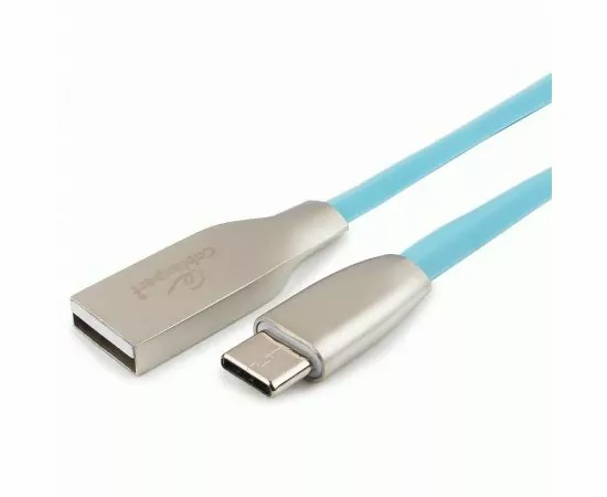 711167 - Кабель USB(A)шт. - 2.0 type C шт. Cablexpert, серия Gold,  1м, синий, BL (1)