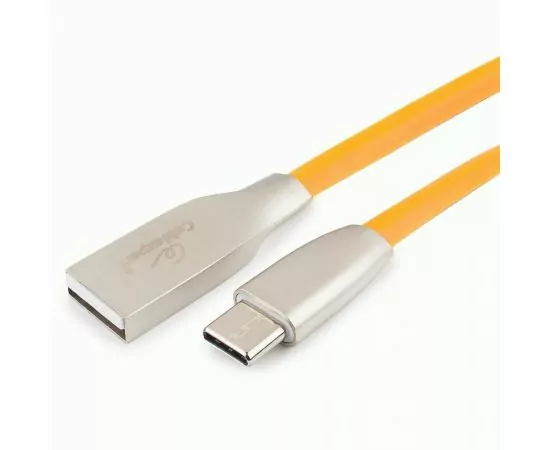 711168 - Кабель USB(A)шт. - 2.0 type C шт. Cablexpert, серия Gold,  1м, оранжевый, BL (1)