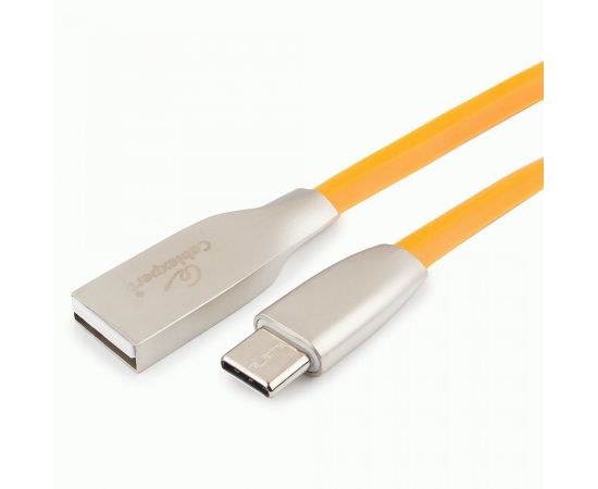 711168 - Кабель USB(A)шт. - 2.0 type C шт. Cablexpert, серия Gold, 1м, оранжевый, BL (1)