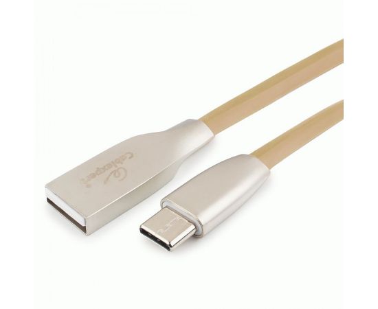 711169 - Кабель USB(A)шт. - 2.0 type C шт. Cablexpert, серия Gold, 1м, золотой, BL (1)