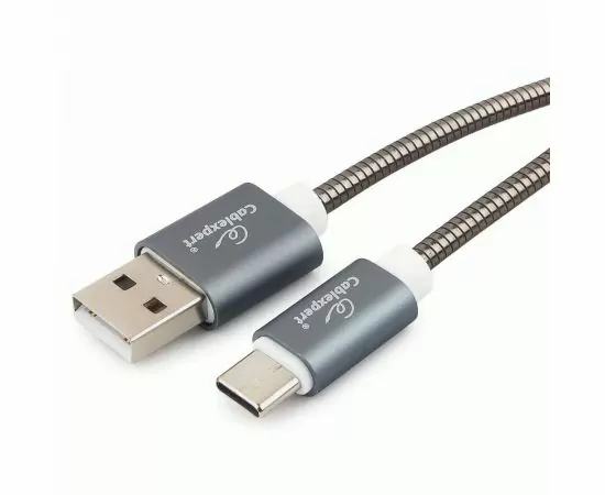 711172 - Кабель USB(A)шт. - 2.0 type C шт. Cablexpert, серия Gold,  1м, титан, BL (1)