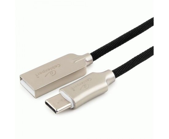 711176 - Кабель USB(A)шт. - 2.0 type C шт. Cablexpert, серия Platinum, 0.5м, черный, нейлон,BL (1)