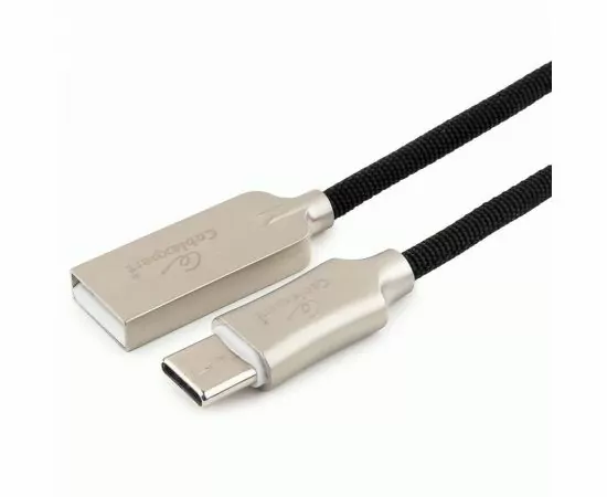 711178 - Кабель USB(A)шт. - 2.0 type C шт. Cablexpert, серия Platinum,  1.8м, черный, нейлон,BL (1)