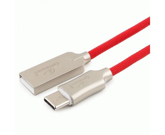 711181 - Кабель USB(A)шт. - 2.0 type C шт. Cablexpert, серия Platinum, 1м, красный, нейлон, BL (1)