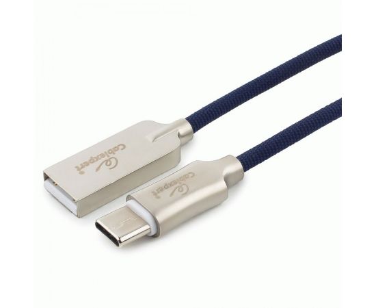 711183 - Кабель USB(A)шт. - 2.0 type C шт. Cablexpert, серия Platinum, 1м, синий, нейлон, BL (1)