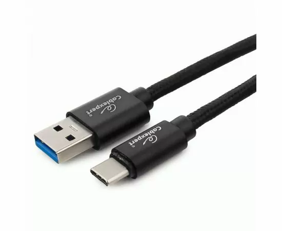 711188 - Кабель USB(A)шт. - 3.0 type C шт. Cablexpert серия Platinum, 1м, черный, нейлон, BL (1)