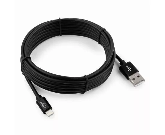 711211 - Кабель USB(A)шт. - 8pin шт. для iPhone5/6/7/8/X, IPod, IPad Cablexpert серия Silver, 3м, черный, BL (1)