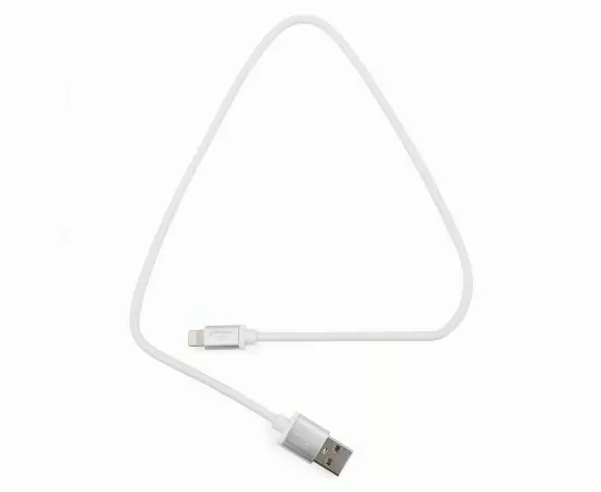 711212 - Кабель USB(A)шт. - 8pin шт. для iPhone5/6/7/8/X, IPod, IPad Cablexpert серия Silver,  0.5м, белый,BL (1)