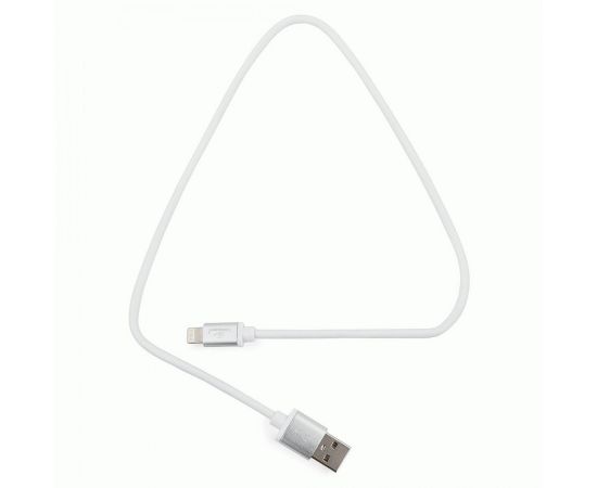 711212 - Кабель USB(A)шт. - 8pin шт. для iPhone5/6/7/8/X, IPod, IPad Cablexpert серия Silver, 0.5м, белый,BL (1)