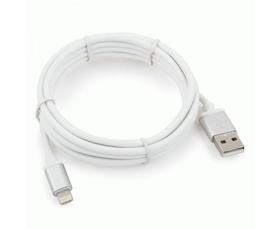 711214 - Кабель USB(A)шт. - 8pin шт. для iPhone5/6/7/8/X, IPod, IPad Cablexpert серия Silver, 1.8м, белый, BL (1)
