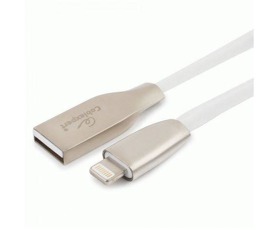 711228 - Кабель USB(A)шт. - 8pin шт. для iPhone5/6/7/8/X, IPod, IPad Cablexpert серия Gold, 1м, белый, BL (1)