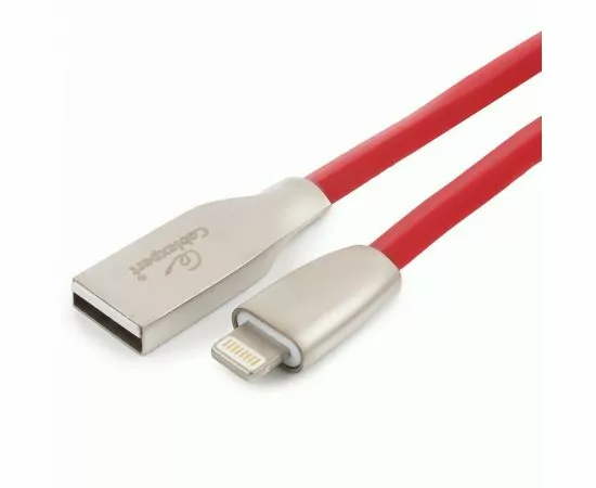 711231 - Кабель USB(A)шт. - 8pin шт. для iPhone5/6/7/8/X, IPod, IPad Cablexpert серия Gold,  1м, красный, BL (1)