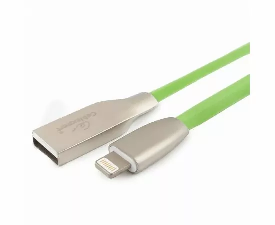 711234 - Кабель USB(A)шт. - 8pin шт. для iPhone5/6/7/8/X, IPod, IPad Cablexpert серия Gold,  1м, зеленый, BL (1)