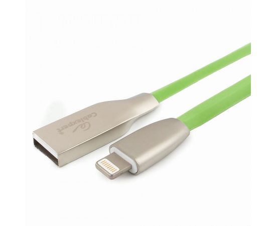 711234 - Кабель USB(A)шт. - 8pin шт. для iPhone5/6/7/8/X, IPod, IPad Cablexpert серия Gold, 1м, зеленый, BL (1)