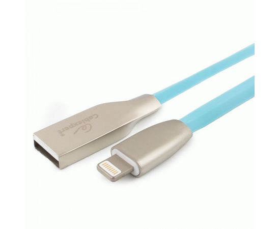 711235 - Кабель USB(A)шт. - 8pin шт. для iPhone5/6/7/8/X, IPod, IPad Cablexpert серия Gold, 1м, синий, BL (1)