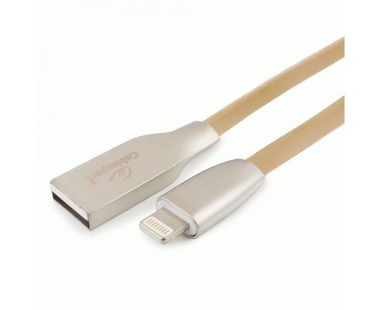 711237 - Кабель USB(A)шт. - 8pin шт. для iPhone5/6/7/8/X, IPod, IPad Cablexpert серия Gold, 1м, золотой, BL (1)