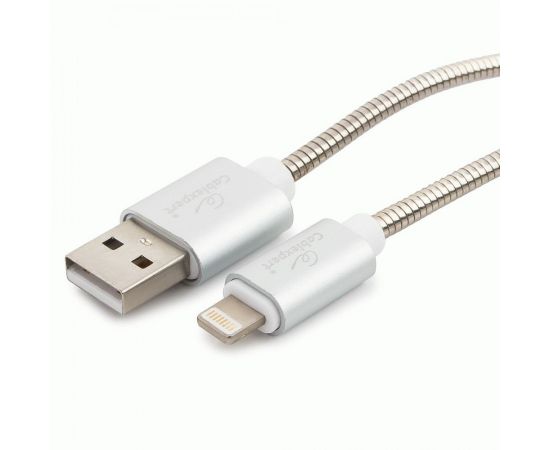 711238 - Кабель USB(A)шт. - 8pin шт. для iPhone5/6/7/8/X, IPod, IPad Cablexpert серия Gold, 0.5м, сереб., BL (1)