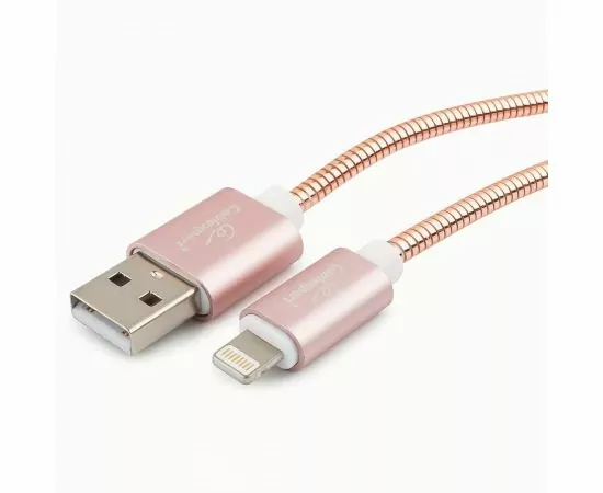 711246 - Кабель USB(A)шт. - 8pin шт. для iPhone5/6/7/8/X, IPod, IPad Cablexpert серия Gold,  1.8м, золото, BL (1)