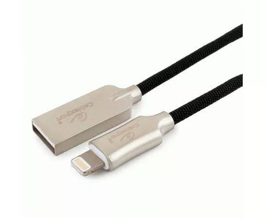 711248 - Кабель USB(A)шт. - 8pin шт. д/iPhone5/6/7/8/X,IPod,IPad Cablexpert серия Platinum,1.8м,черн,нейл,BL (1)