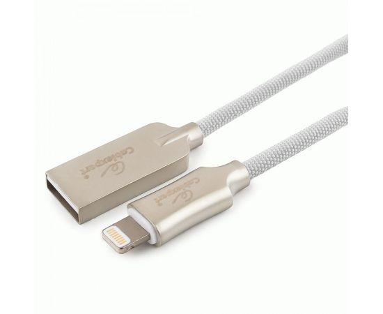 711250 - Кабель USB(A)шт. - 8pin шт. для iPhone5/6/7/8/X,IPod,IPad Cablexpert серия Platinum,1м,белый,нейл,BL (1)