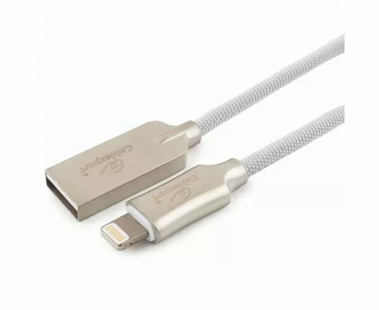 711251 - Кабель USB(A)шт. - 8pin шт. для iPhone5/6/7/8/X,IPod,IPad Cablexpert серия Platinum,1.8м,бел,нейл,BL (1)