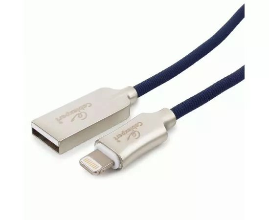 711255 - Кабель USB(A)шт. - 8pin шт. для iPhone5/6/7/8/X,IPod,IPad Cablexpert серия Platinum,1.8м,син,нейл,BL (1)