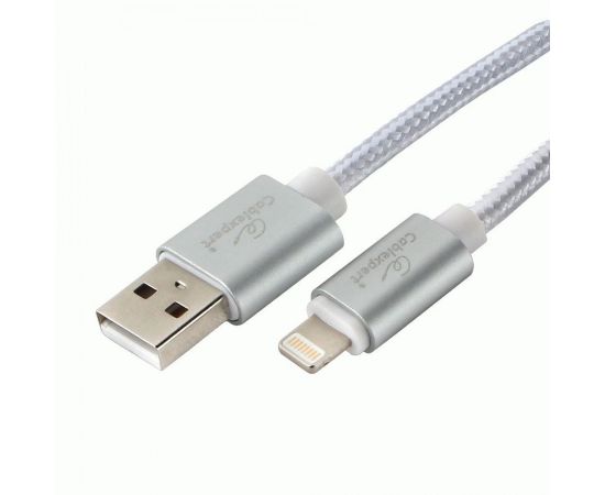 711269 - Кабель USB(A)шт. - 8pin шт. для iPhone5/6/7/8/X, IPod, IPad Cablexpert серия Ultra, 3м, серебр., BL (1)