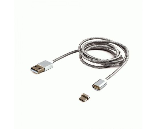 711295 - Кабель магнитный USB(A)шт. 2.0 - type C шт. Cablexpert 1м, алюминиевые разъемы, коробка (1)