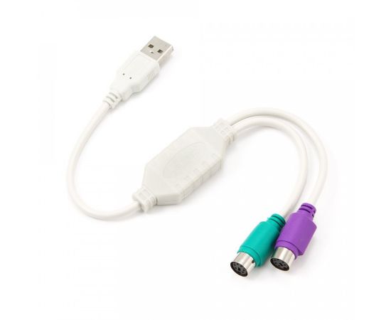 711299 - Конвертер USB(A)шт. - 2 гн. PS/2 Cablexpert, BL (1)
