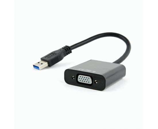 711300 - Видеоадаптер (конвертер) USB(A)шт. 3.0 - VGAгн. Cablexpert, 0,15м черный (1)