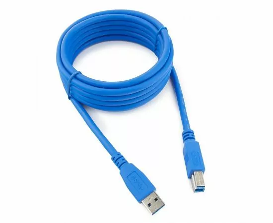 711323 - Кабель USB(A)шт. 3.0 - USB (B)шт. Pro Cablexpert 3м, экран, синий, пакет (1)